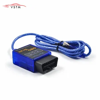 

Mini usb ELM 327 obd2 v2.1 Vgate scan Auto code reader OBD SCAN ELM327 USB interface