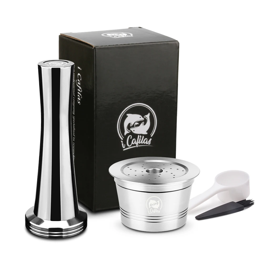 

Reusable Stainless Steel Caffitaly Coffee Capsule For Minipresso Espresso Tchibo Cafeteira Machine Refillable Filter Tamper