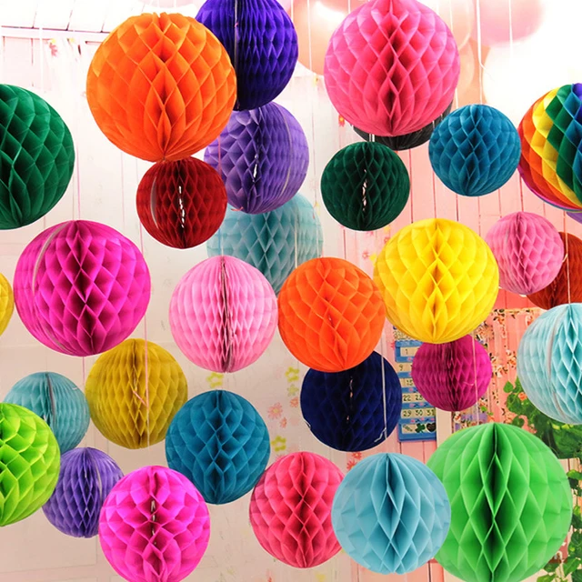 Honeycomb Ball Decoration Brilliant 10Pcs 10 Inch 25Cm Tissue Paper Honeycomb Balls Hanging Pompom Inspiration Design Honeycomb Ball Decoration Unique 10Pcs 10 Inch 25Cm Tissue Paper Honeycomb Balls Hanging Pompom Design Decoration