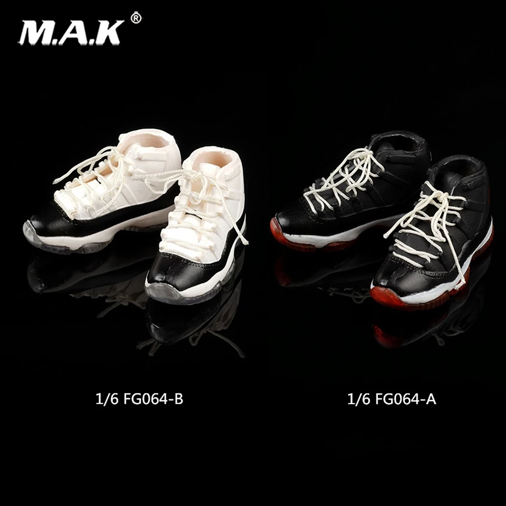 

1/6 Sport Running Shoes Hollow lace-up basketball sneakers FG064 for 12"Male Female Model Figure Action Figure Accessory