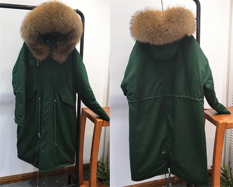 Женский пуховик 2018 зима новый большой меховой воротник с капюшоном пальто средней длины толстое теплое пальто женский белый пуховик DD0774