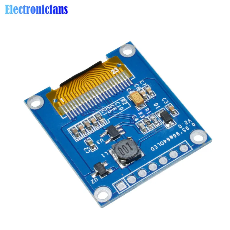 0,95 дюймов 96*64 SPI полноцветный OLED дисплей 7pin DIY модуль 96x64 lcd для Arduino SSD1331 Драйвер IC 3,3 V 5V Высокое качество