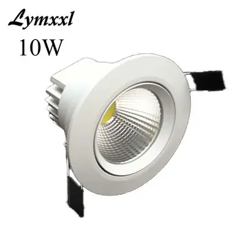 

White shell Dimmable Led Recessed Ceiling Light COB 10w LED Down light with Led Driver AC85-265V 3 Year Warranty