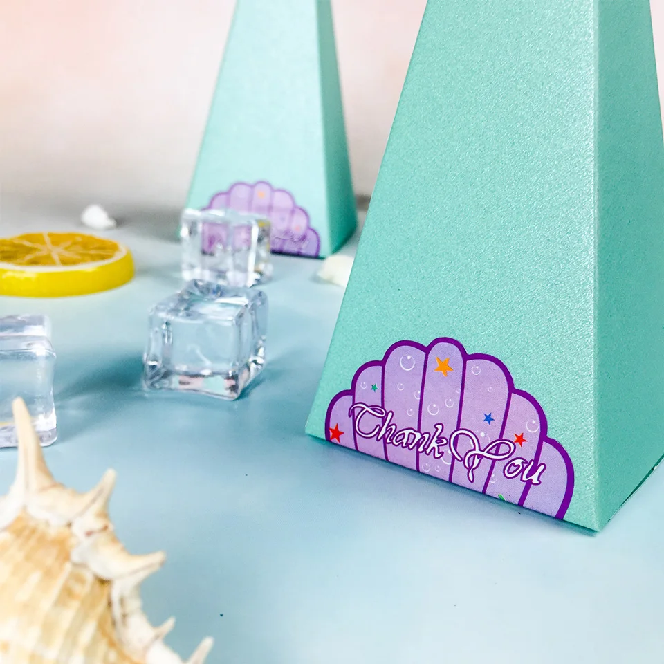 Nicro 20 шт./компл. Русалка Вечерние конфеты Коробки маленький вечерние поставки тема DIY Подарочная коробка для детей подарок на день рождения пользу# GB13GB14