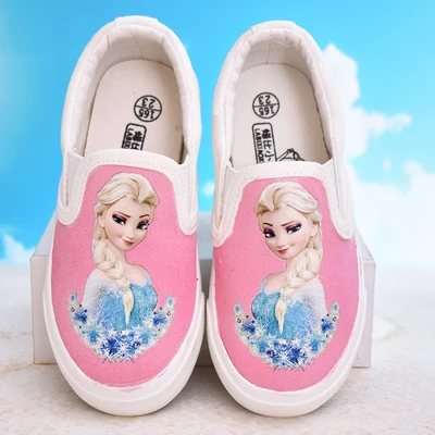 Niñas frozen elsa anna princesa zapatillas princesa niños zapatos moda Casual