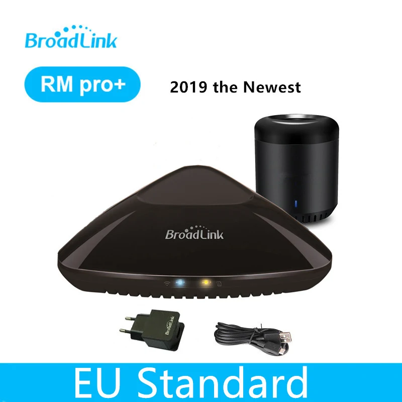 Broadlink RM3 RM Pro+/RM mini3 пульт дистанционного управления для автоматизации умного дома Универсальный Интеллектуальный wifi+ IR+ RF совместимый с Google Home - Комплект: Mini3 and   Pro EU