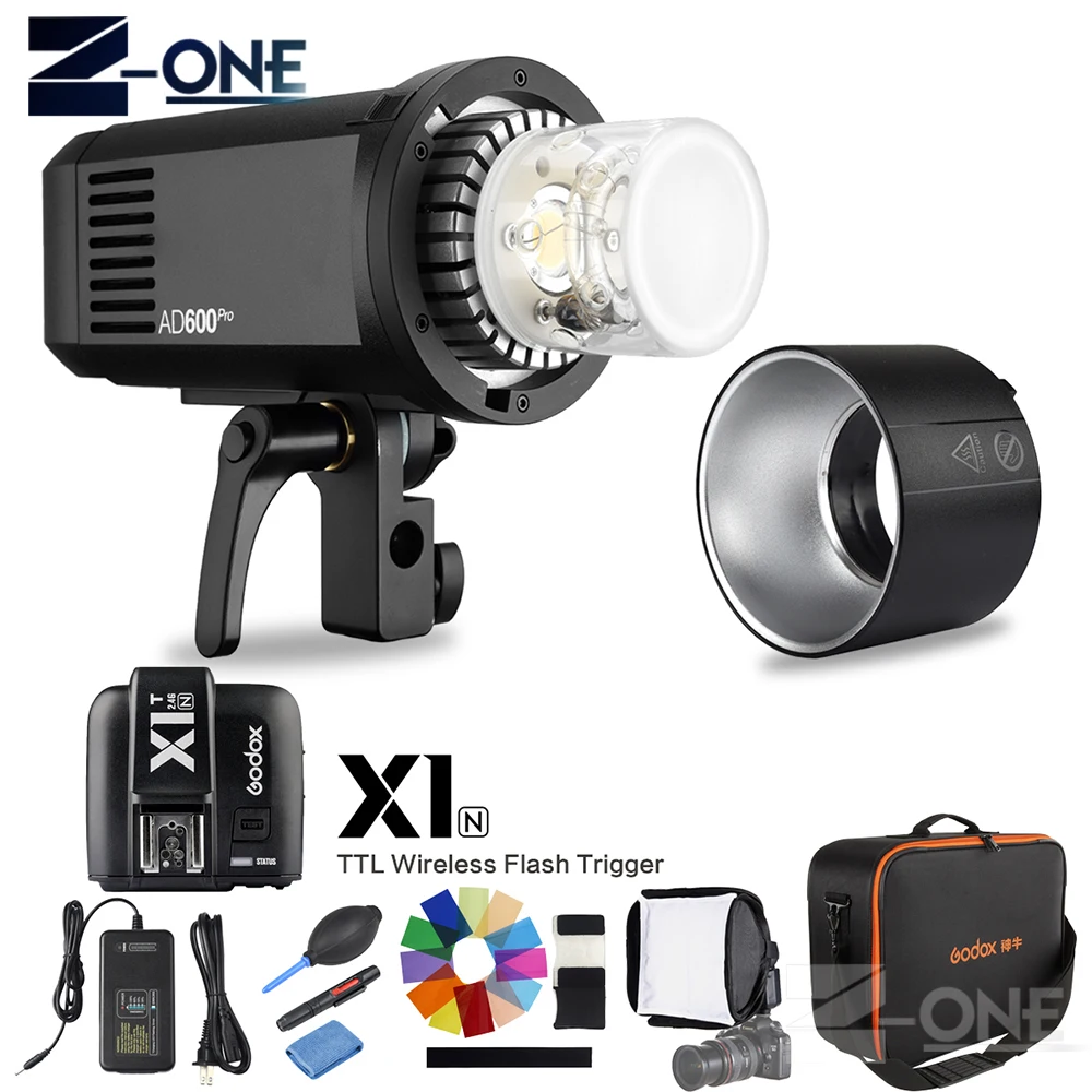 US $999.00 Godox AD600Pro AD600 Pro HSS 18000s TTL 24G Wireless Outdoor Flash Photography LightsX1TN Trigger For Nikon SLR Camera