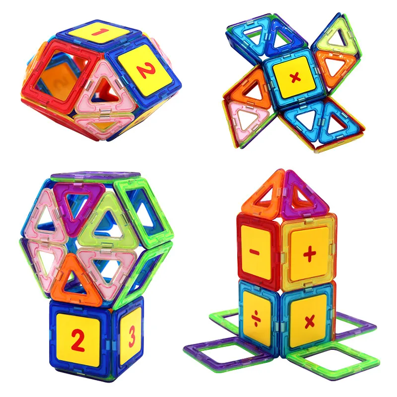 

Big Size Magnetic Blocks DIY building Digital Bricks Part Accessory Construct Magnet Designer Educational Toys For Kids Gift