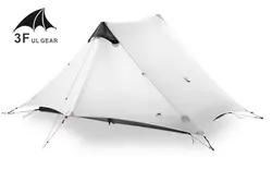 3F UL передач LanShan 2 Человек Палатка без полюс сверхлегкий 3 сезон палатка Открытый лагерь оборудование