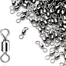 OLOEY 10-50PCS Fishing Swivel Sizes Solid Connector Ball Bearing Snap Fishing Swivels Rolling Stainless Steel Beads OLOEY 10-50PCS Fishing Swivel Sizes Solid Connector Ball Bearing Snap Fishing Swivels Rolling Stainless Steel Beads