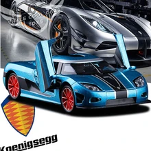 New Koenigsegg AGERA 1 32 car model kids toy Sports car supercar pull back light sound