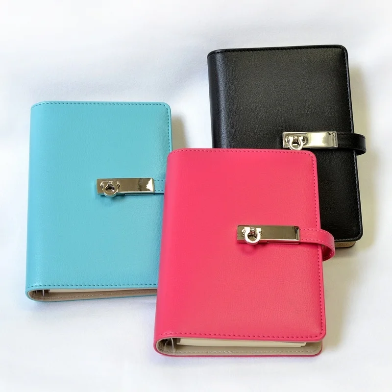 

SUNBOOK Metal Button Notebook Loose-leaf A6 Notebook 1PCS