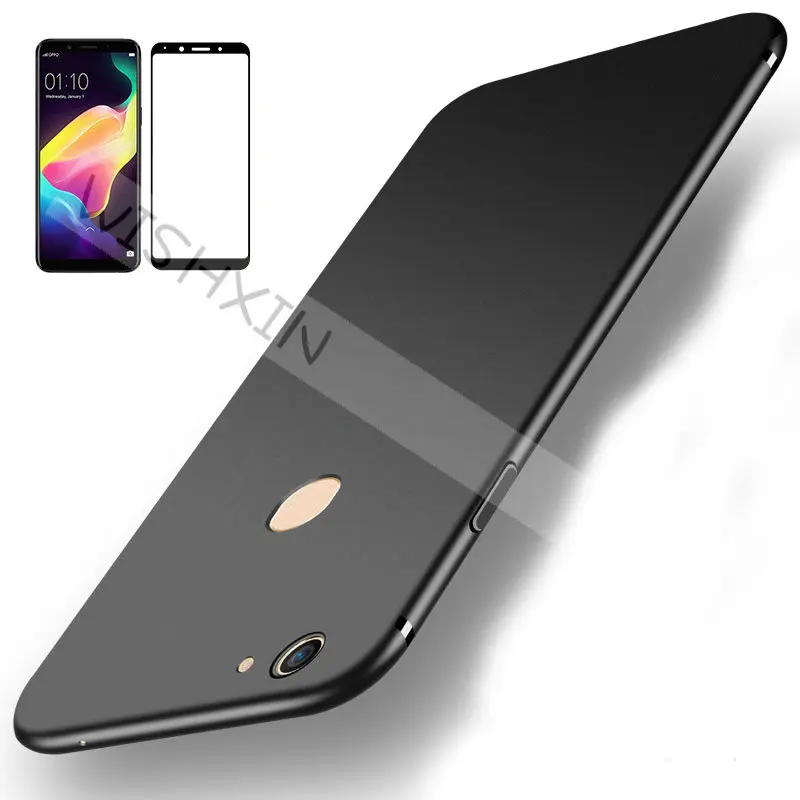 

Matte Soft Cases OPPO F5 Cover Silicone Black Cases For OPPO F5 Tempered glass Housing Cases For OPPO F5