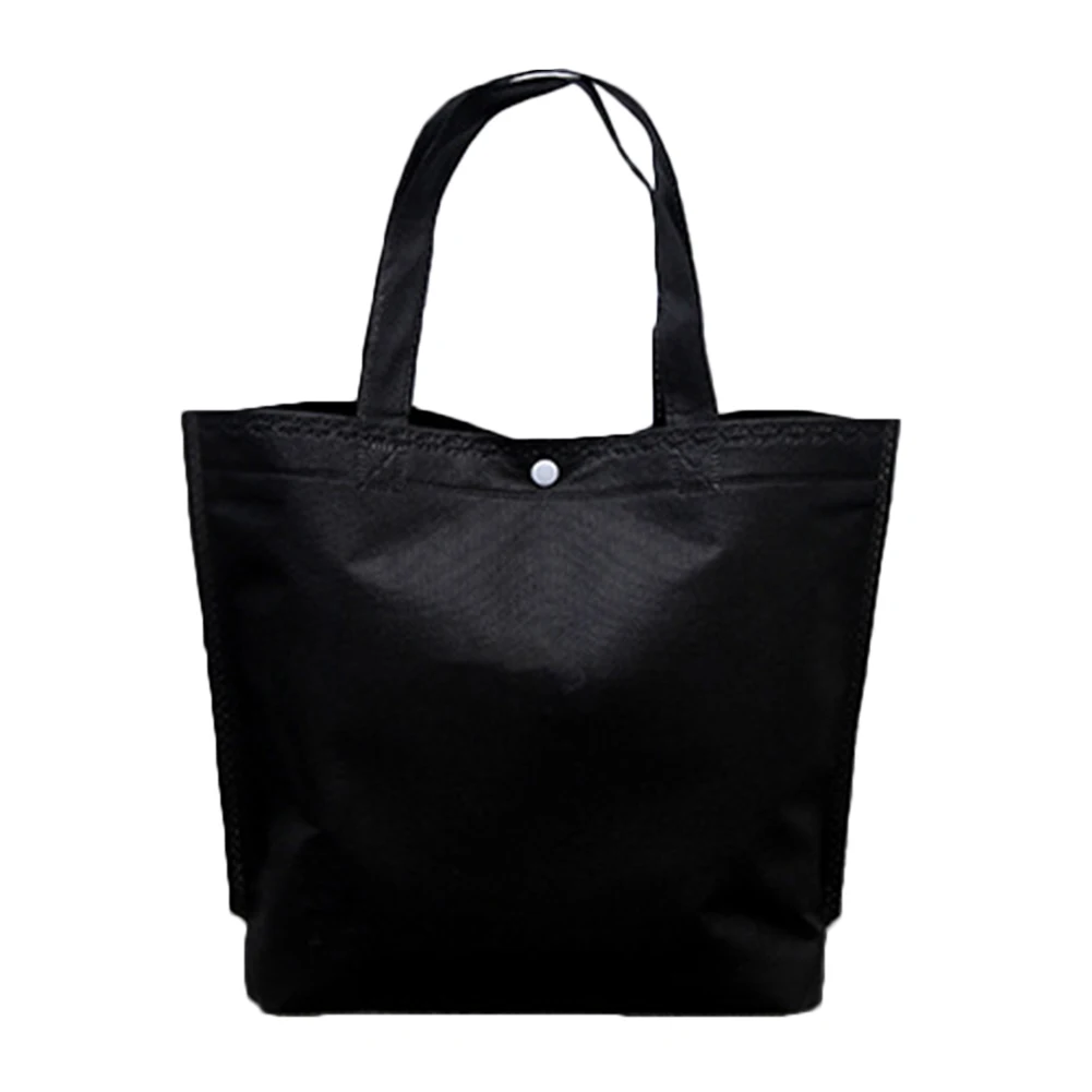 Складная хозяйственная сумка, многоразовая, эко, большая, унисекс, сумка-тоут, для женщин, для путешествий, сумка для хранения, сумка на плечо, Женская Холщовая Сумка для покупок - Цвет: Черный