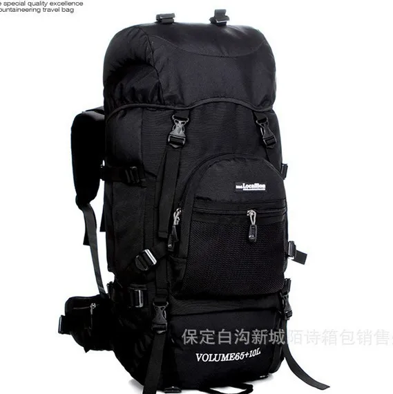 

Professional 75L bracket mountaineering bags travel backpack Large capacity Waterproof backpack international standard bag gift