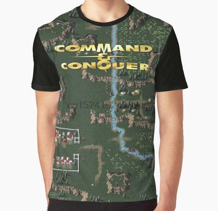 

All Over Print T Shirt Men Funny tshirt Command & Conquer 1 Tiberian Dawn Retro DOS Game Fan Print Graphic Women T-Shirt