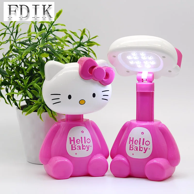 

DC5V USB LED Table lamp Hello Kitty Type LED Desk lamps 3-5WTouch Reading book Light Energy saving Eye Protection Study lamp