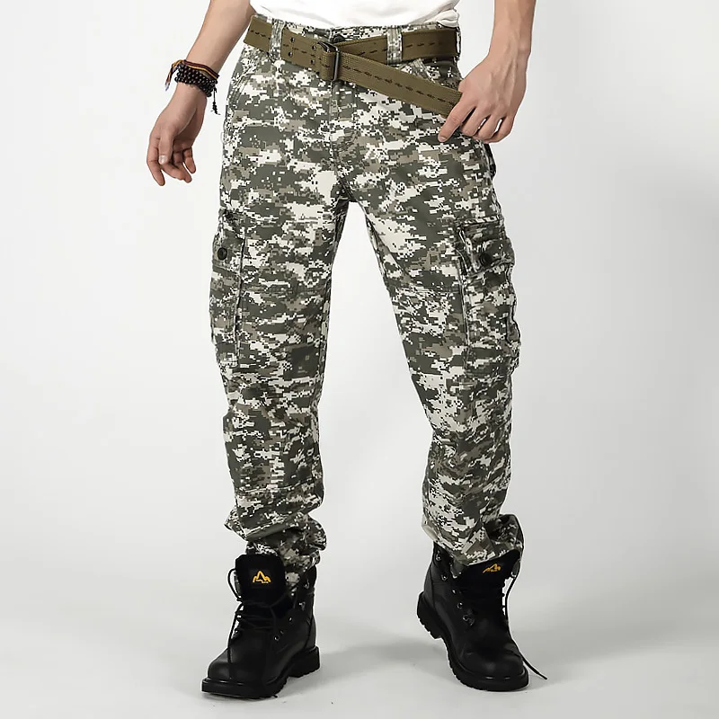 and American digital camouflage pants men's trousers desert outdoor