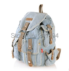 Поцелуй Карен Мода Рюкзак джинсовый Повседневное Daypacks Для женщин рюкзаки Ретро