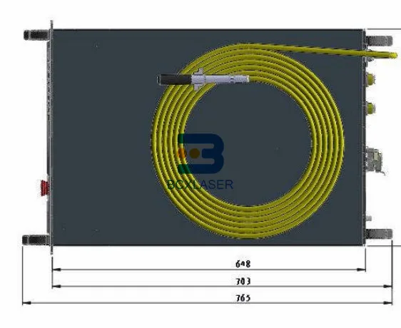 Raycus 20 Вт, 50 Вт, ручная сборка 500w 1000w 1500w 2000w 3000 Вт импульсный волоконный лазерный источник/генератор для лазерной маркировки/резка металла