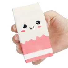 Автомобиль-Стайлинг 12 см* 5,5 см милая мягкая розовая бутылка с йогуртом супер медленно поднимающаяся детская игрушка td1228 Прямая