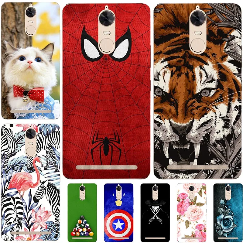 

Lovely Cartoon Phone Cases For Lenovo Vibe K5 Note A7020 K52t38 A7020a40 A7020a48 5.5" Case Animal Cat Pattern Cover Print Coque