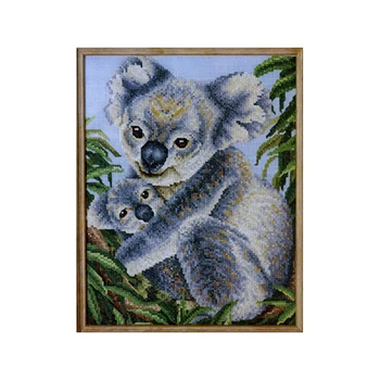 

[Koala Maternity] Animal Lovely Living Room Study mother and baby Cross Stitch Kits for Embroidery Knitting Needles hobbies DIY