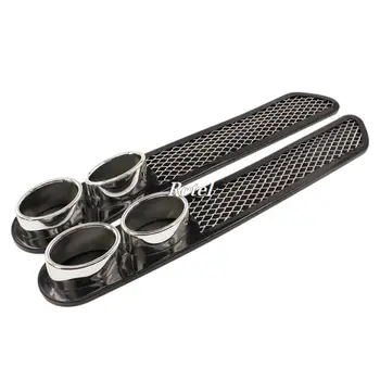 

False Exhaust Pipe Decorative Outlet Side Vents Car Stickers Car Styling Auto Decoration