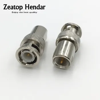 

100Pcs Brass FME Male Jack to BNC Male Plug Jack Radio RF Coax Coaxial Adapter Connector Straight Nickel Plated