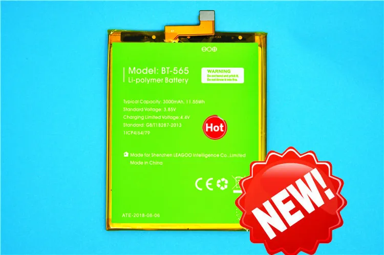 100% Original Backup Leagoo T5 Battery 3000mAh For Leagoo T5 Smart Mobile Phone + + Tracking Number