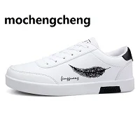 Man-Skateboarding-Shoes-Sneakers-Artificial-leather-four-seasons-Wear-resistant-breathable-stripe-Platform-Round-head-Flat