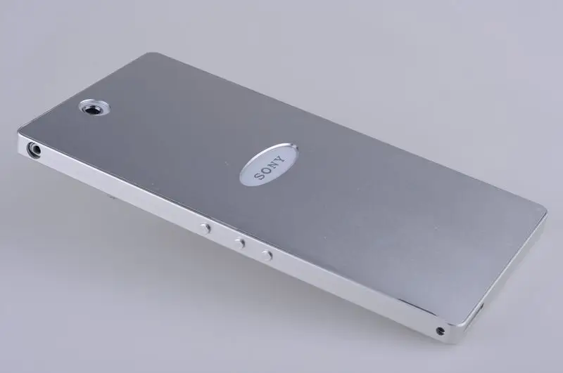 ZU Z Ultra L4 Роскошный Алюминиевый металлический чехол для телефона для sony Xperia Z Ultra ZU L4 C6802 C6833 алюминиевая металлическая задняя крышка - Цвет: Серебристый