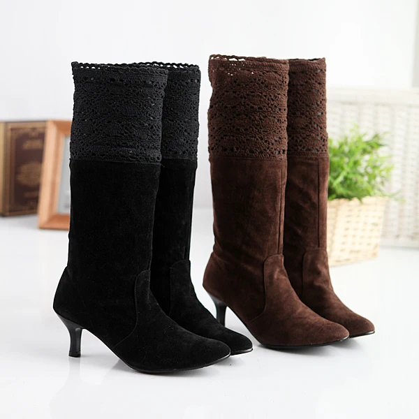 mid heel slouch boots