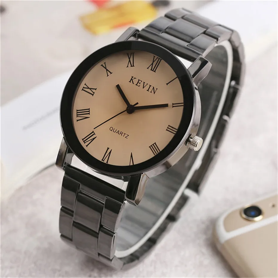 2018 New Arrival Women Ladies Wrist Watch Black Dial Stainless Steel Roman Numerals Casual Quartz Analog Fashion Watches (26)
