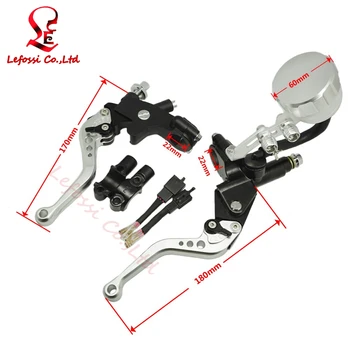 

1 Pair 7/8" UNIVERSAL MOTORBIKE MODIFIED FRONT HYDRAULIC BRAKE CLUTCH MASTER CYLINDER FOR HONDA YAMAHA KAWASAKI SUZUKI DUCATI