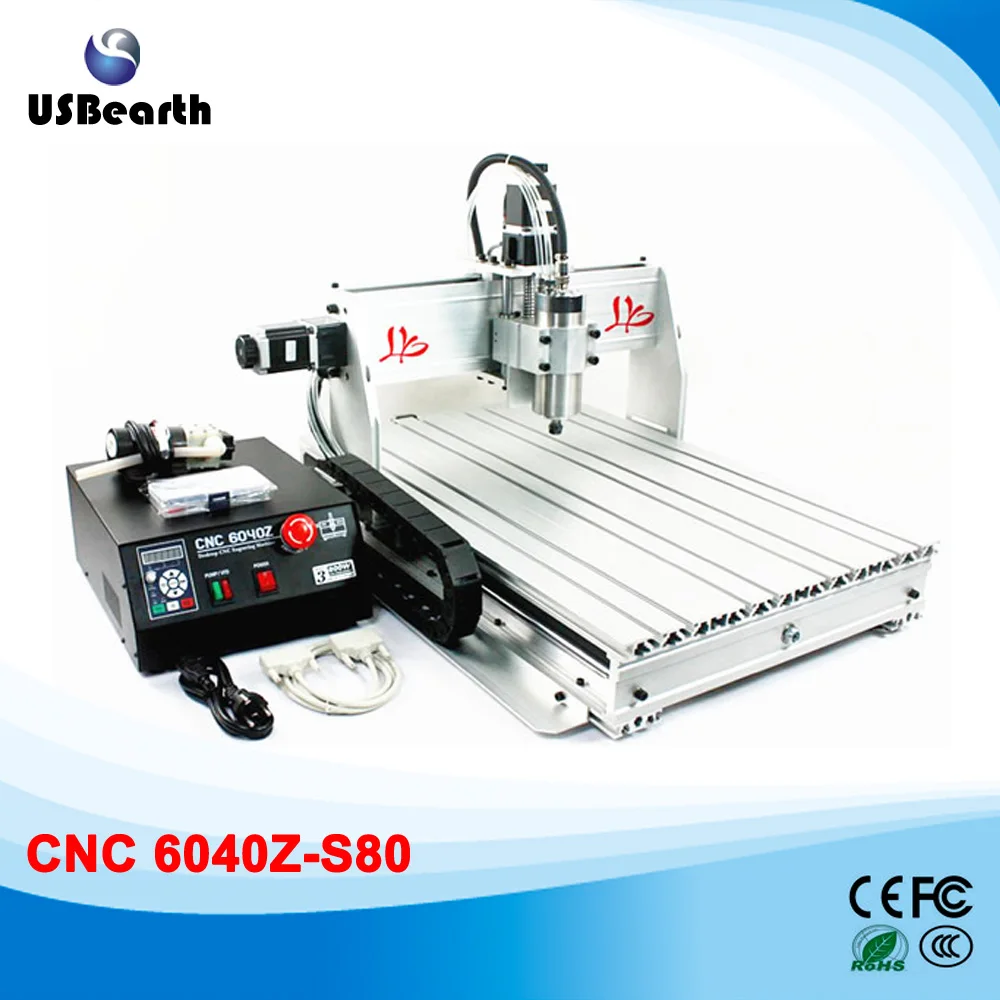 

CNC 6040Z-S80 Router 1.5KW VFD spindle CNC Engraving Machine for hard metal