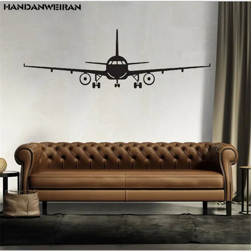 

1PCS Airplane Wall Sticker 3D Home Decor Aircraft Art Decals living room bedroom Decoration for Kids Room Wallpaper Stickers