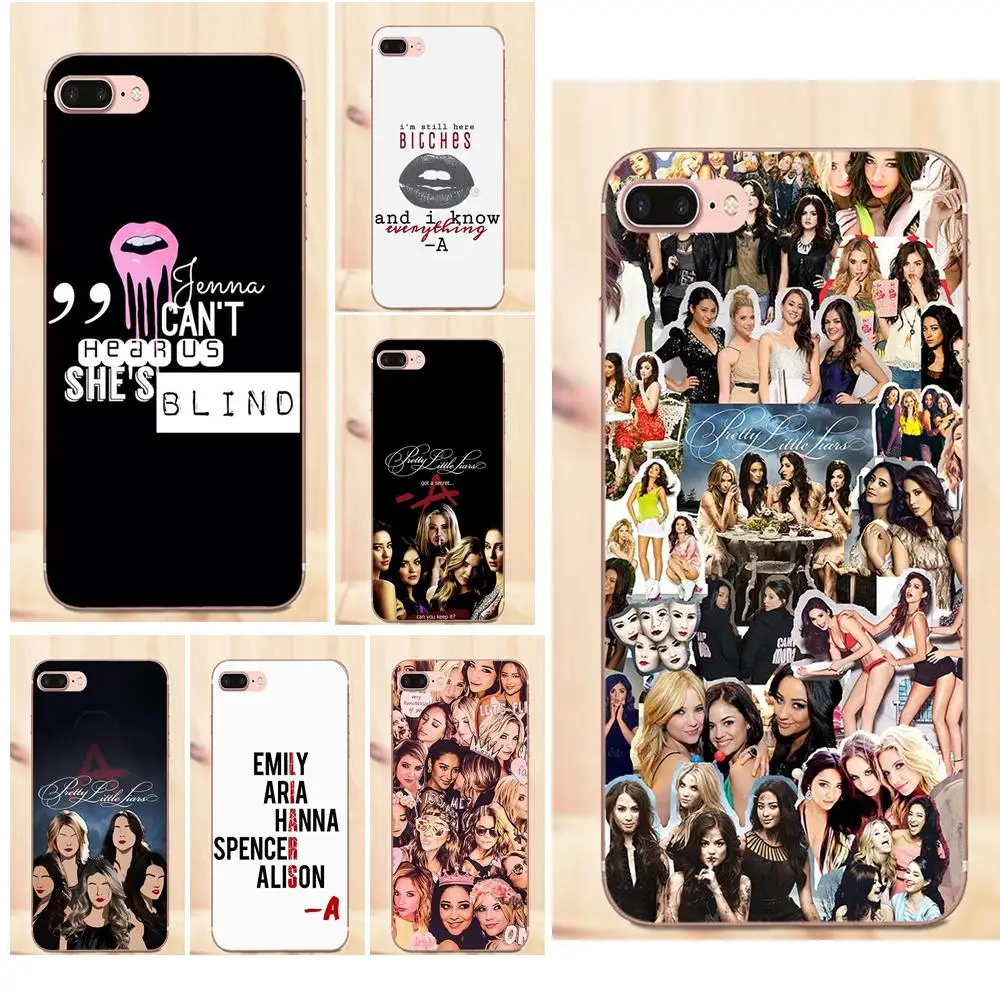Мягкие чехлы для Galaxy Alpha Core Prime Note 4 5 8 S3 S4 S5 S6 S7 S8 S9 mini edge Plus Pretty Little Liars Spencer