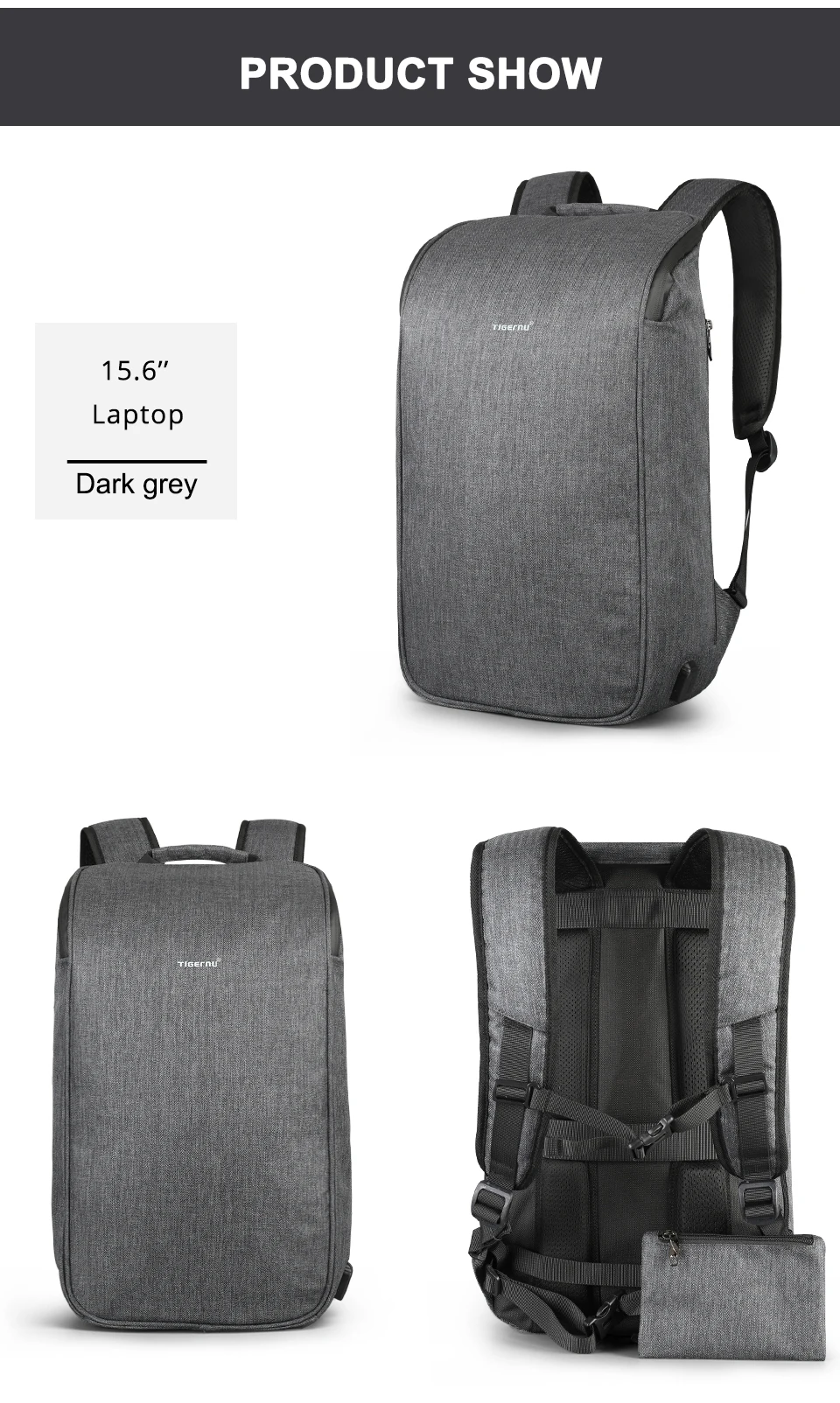 Tigernu, роскошный дизайн, противоугонные рюкзаки для ноутбука, мужской рюкзак, USB зарядка, водонепроницаемый, модный школьный ранец, мужские дорожные сумки, Mochilas
