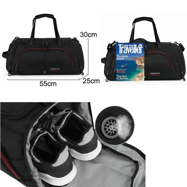 Large Sports Bag Gym Bags Travel Fitness Durable Handbags Outdoor Shoes For Sac De Sport Men Tas Sporttas Nylon Gymtas XA416WA 2