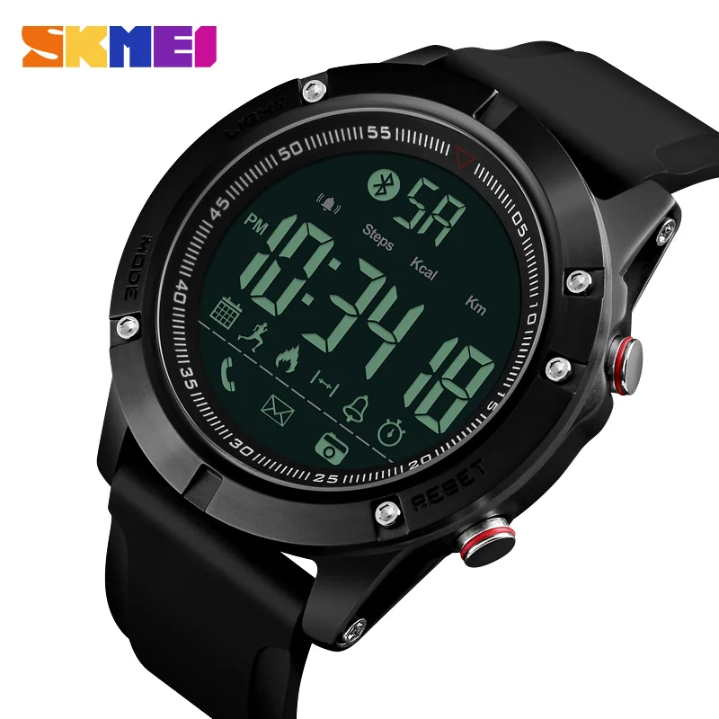 SKMEI Men Smart Watch Chrono Data Calories Pedometer Multi Functions ...