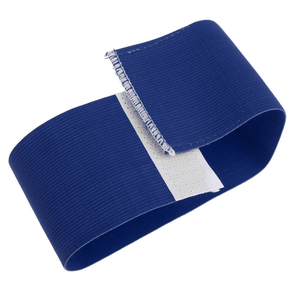 4 Pieces Elastic Soccer Football Captain Armband Strap Team Sports Captain Arm Band Green Red Blue Orange