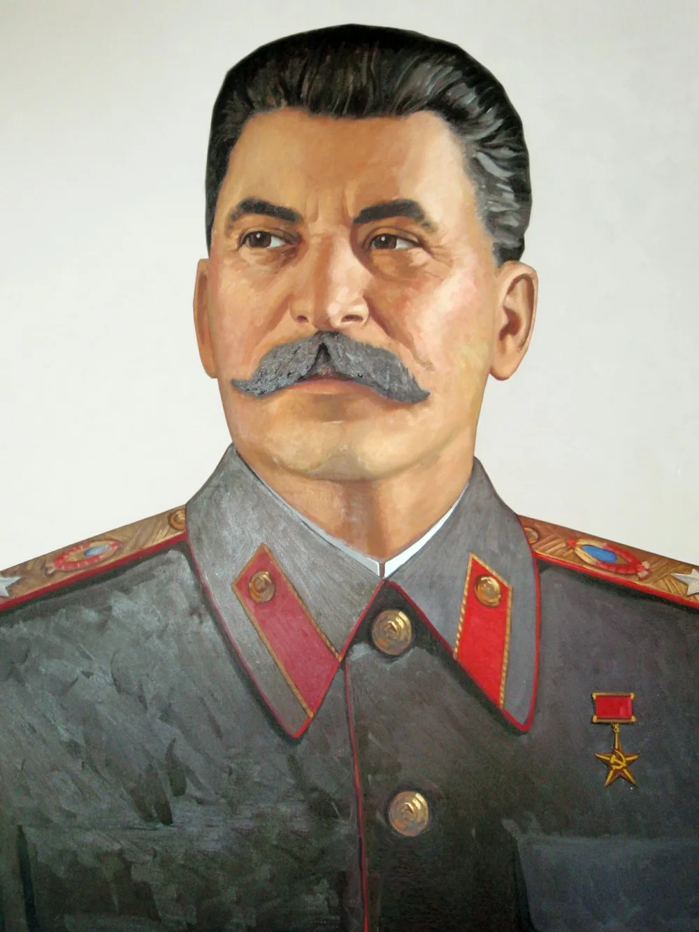 

GOOD ART Joseph Stalin Soviet Union communism World War II portrait 100% hand painted oil painting on canvas free shipping