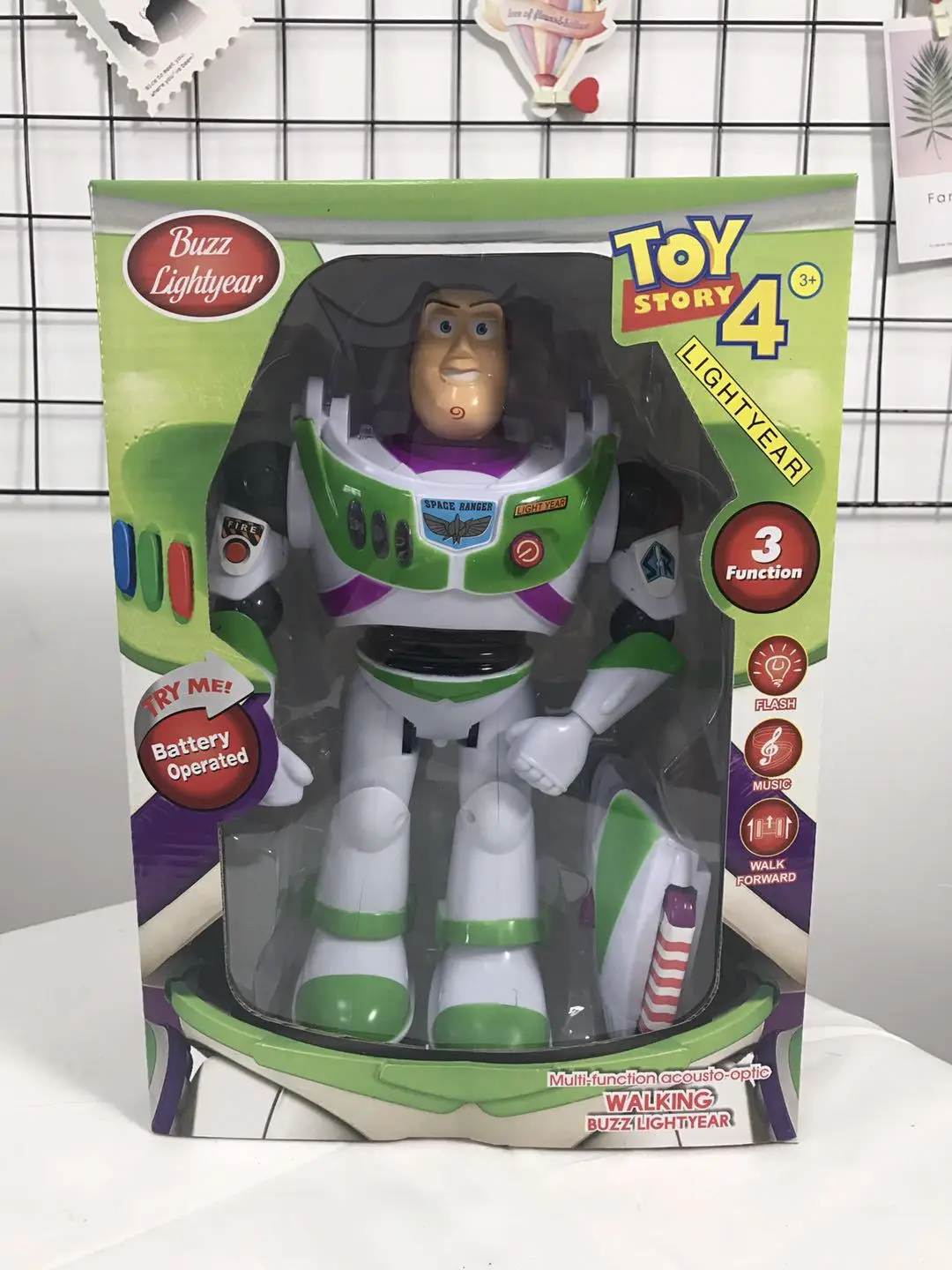 История игрушек 4 говорящие Buzz Lightyear игрушки с крыльями огни голоса ходьбы подвижные фигурки подарок для детей