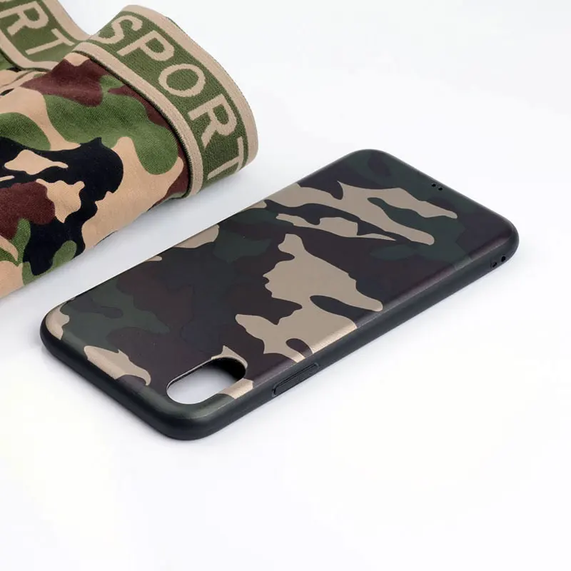 

Camouflage capa funda for iPhone X case silicone Heavy Thick TPU soft coque Skin cover for iphone X A++ very good quality