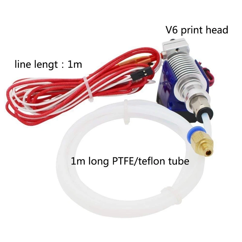 V6 J-Head Hotend Полный комплект с 10 шт. экструдер сопла печатающей головки+ 5 шт. нержавеющая сталь 1,75 мм Насадка сопла для E3D V6 Makerbot Repra