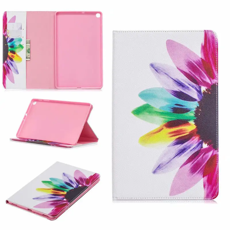 Folio Funda для Samsung Galaxy Tab SM-T510 SM-T515 T510 T515 Funda smart Tab A 10," чехол для планшета Funda - Цвет: 02