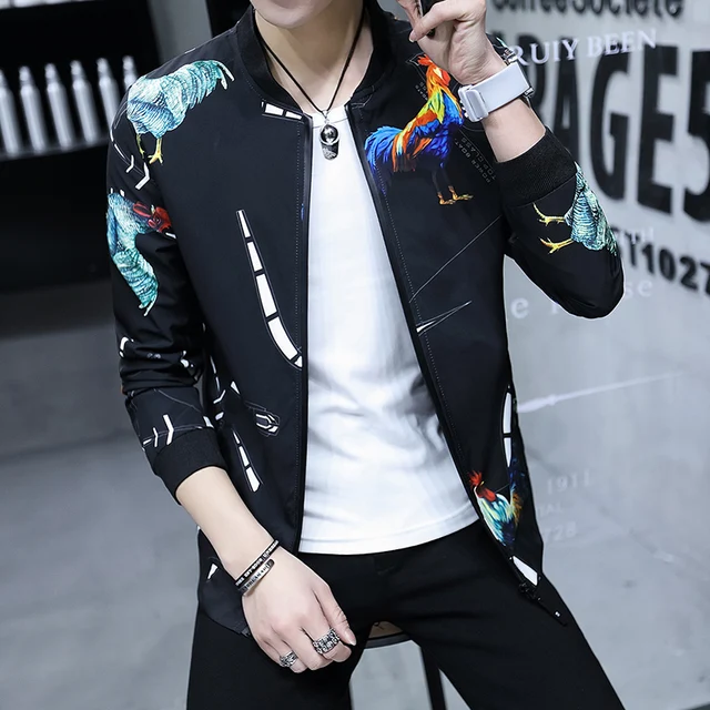 In the spring of 2017 new cardigan coat jacket handsome male Korean ...