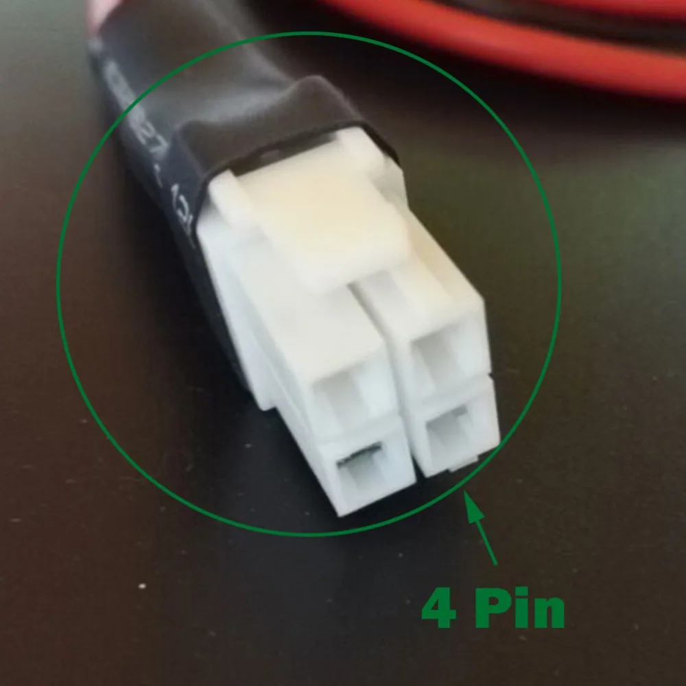 5pcs 4p 4pin Power Connector Plug Cord with Heat shrinkable tube For ICOM IC-7000 IC-7600 FT-450 TS-480 FT-991 FT-950 Radio (2)