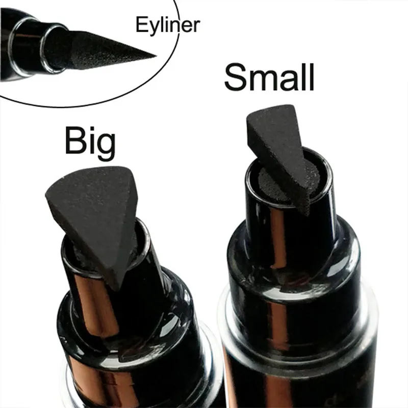 

2019 Cmaadu Eyes Liner Liquid Make Up Pencil Waterproof Black Double-ended Makeup Stamps Eyeliner Pencil Cat Style Hot TSLM1